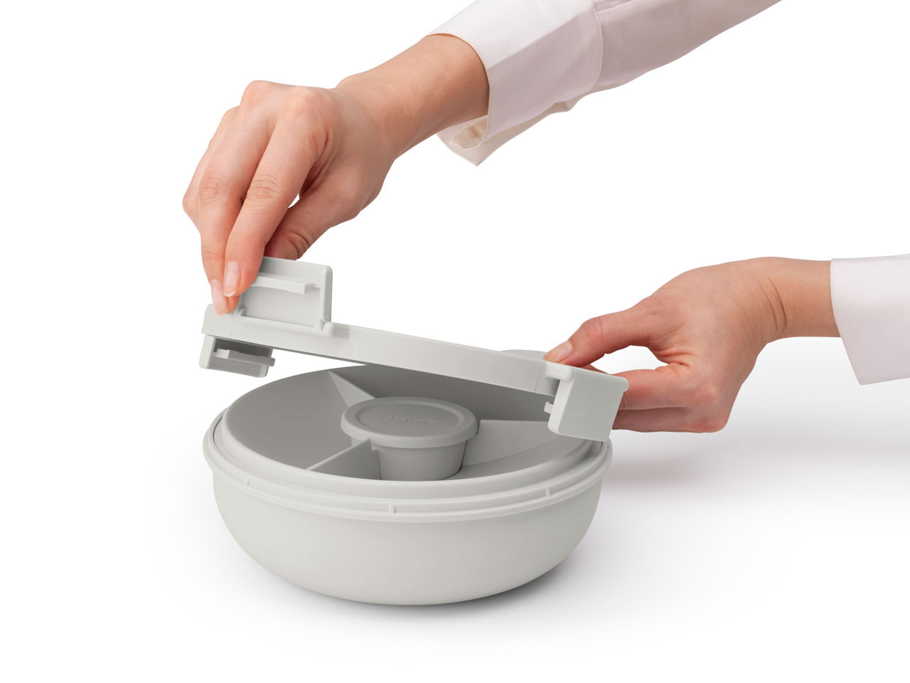 BRABANTIA MAKE & TAKE BOWL 1.3L LIGHT GREY