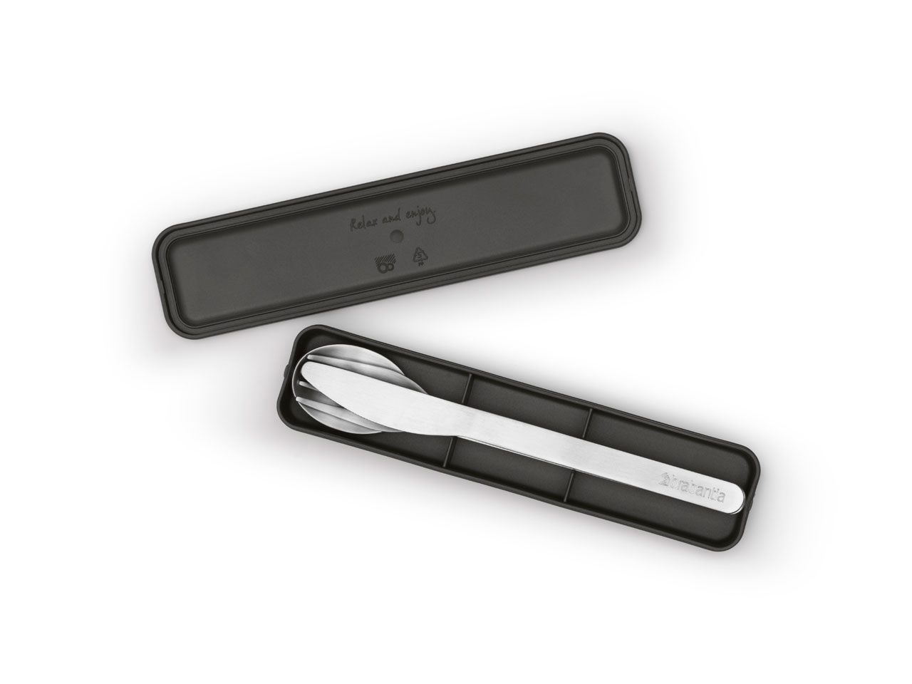 BRABANTIA MAKE & TAKE CUTLERY 3PCS DARK GREY