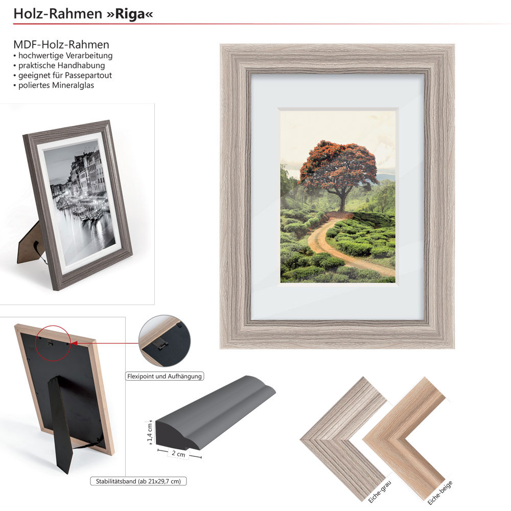 THE WALL RIGA PHOTOFRAME 15X21CM (A5) GREY