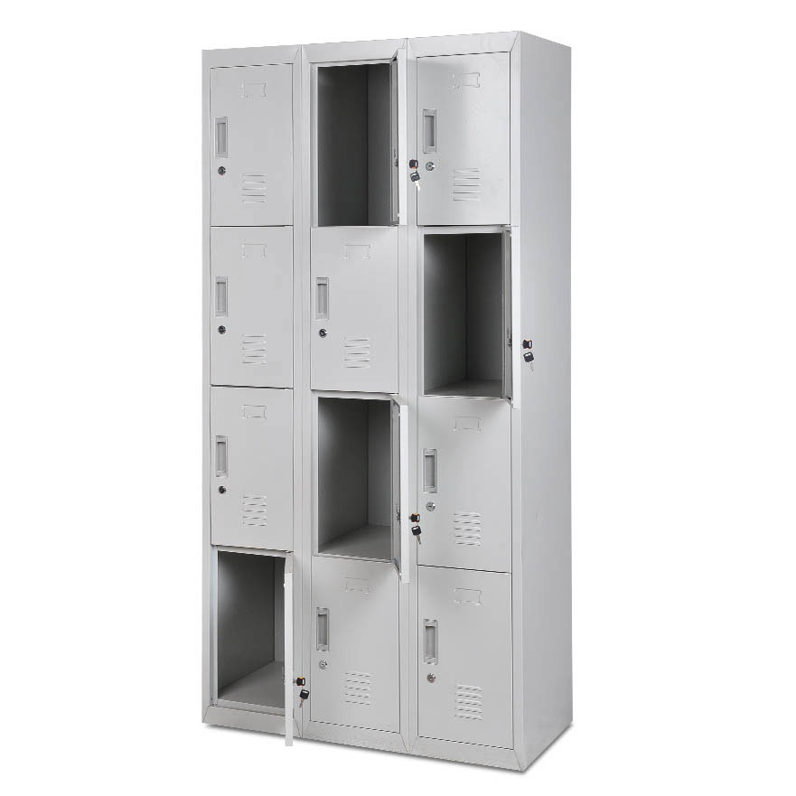 ELENDIL METAL CABINET WITH 12 CASE 185X90X40CM