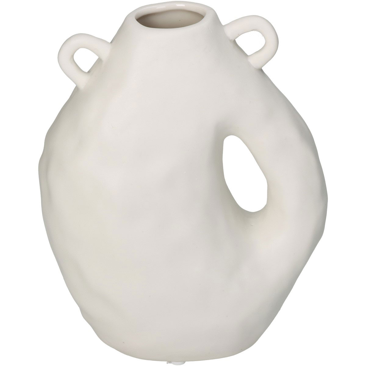 KERSTEN VASE PORCELAIN WHITE 15.5X8.1X20CM