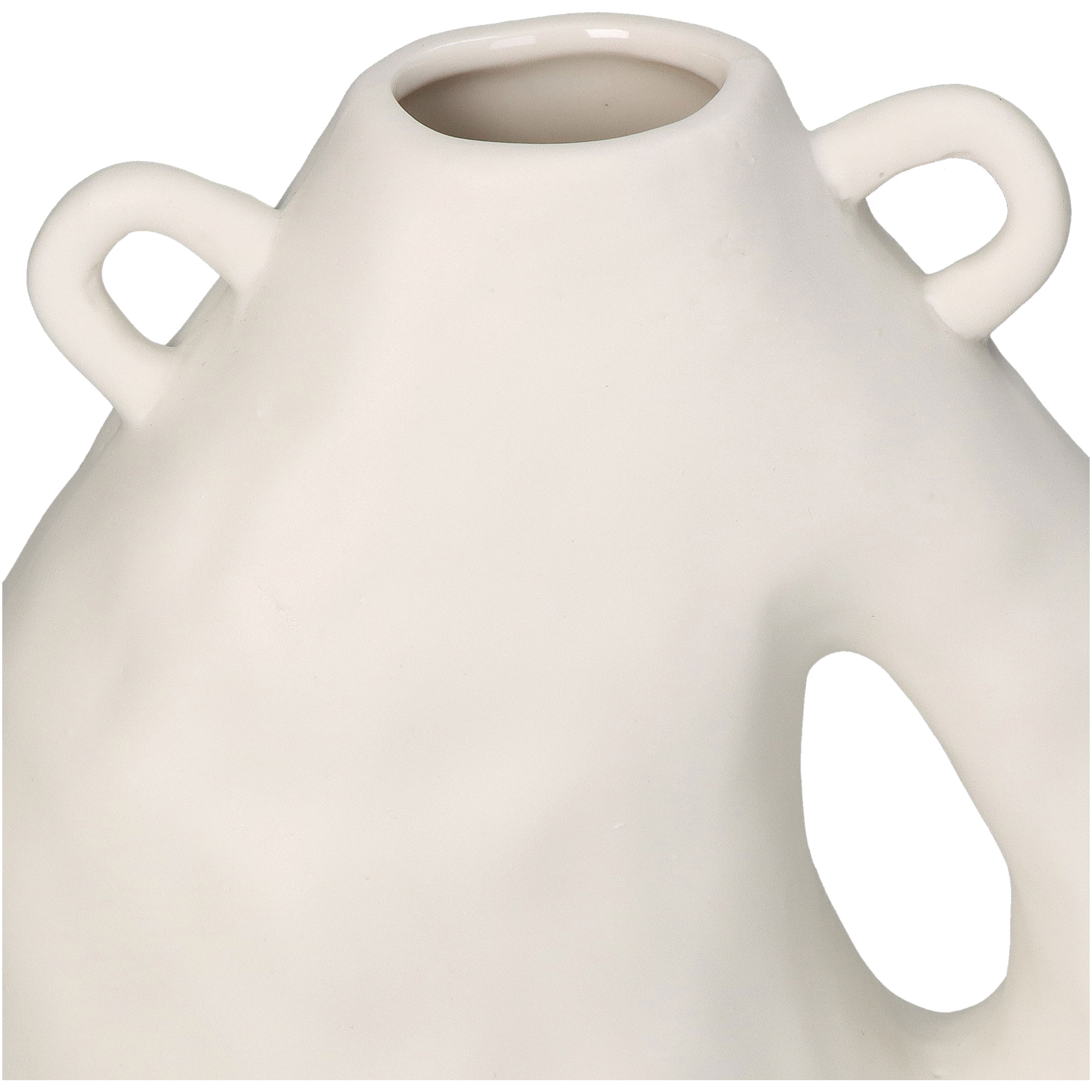 KERSTEN VASE PORCELAIN WHITE 15.5X8.1X20CM