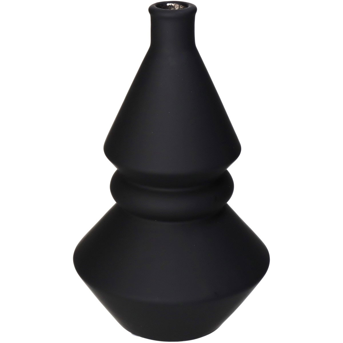 KERSTEN VASE DOLOMITE BLACK 14.3X14.3CM