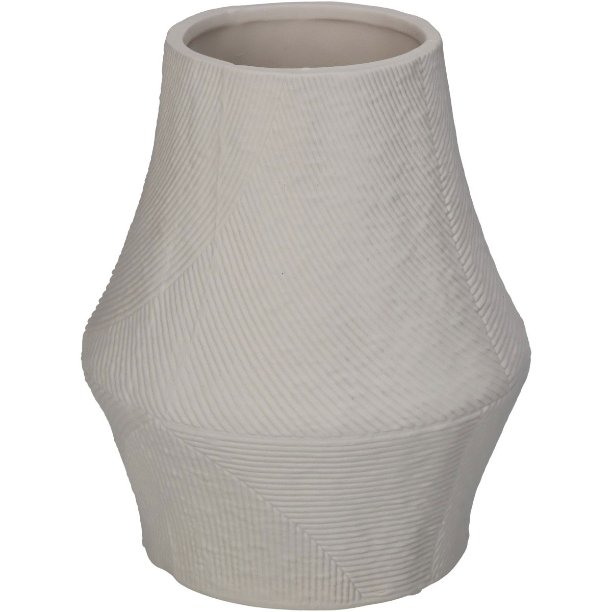 KERSTEN VASE PORCELAIN WHITE 12.6X12.6CM