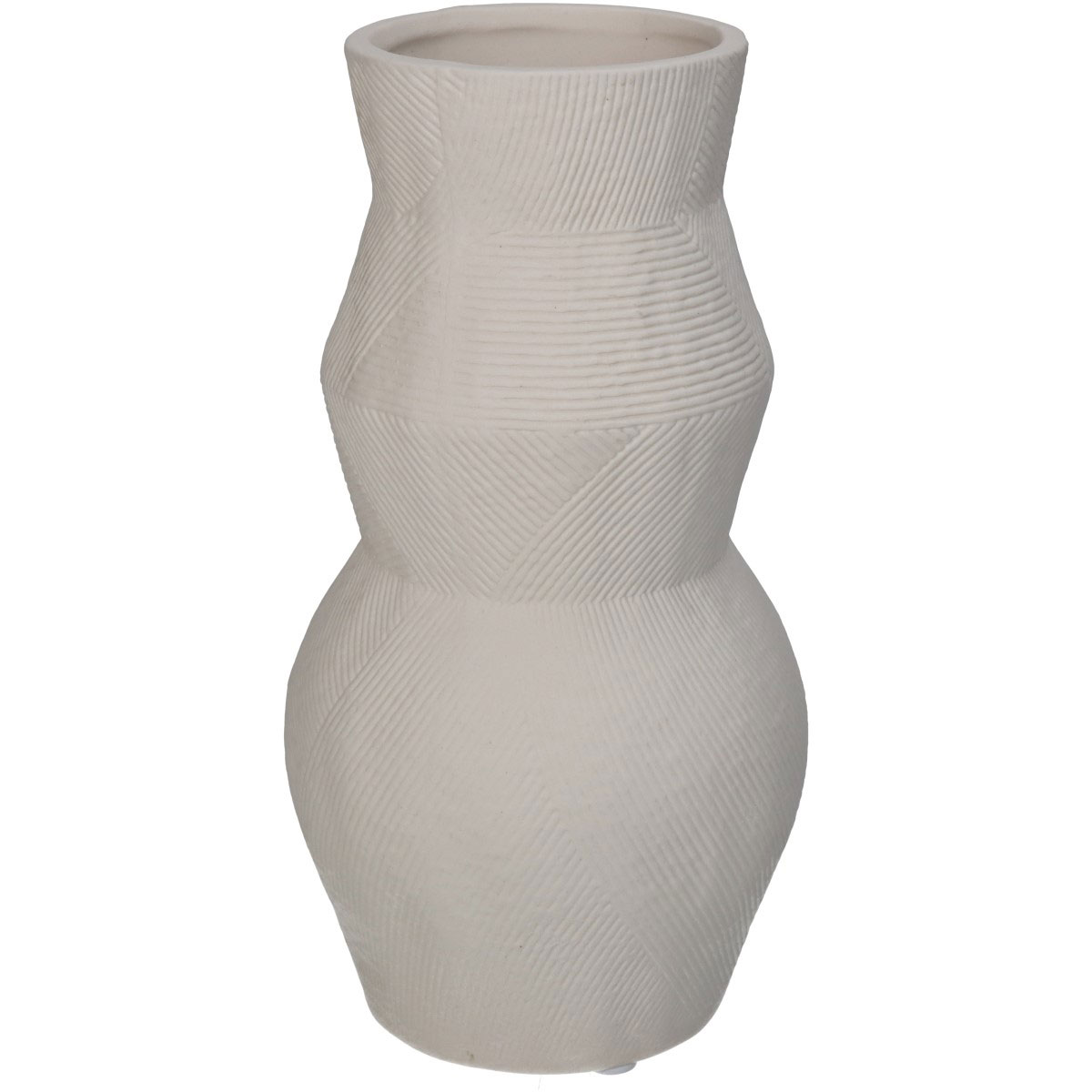 KERSTEN VASE PORCELAIN WHITE 10.5X10.5CM