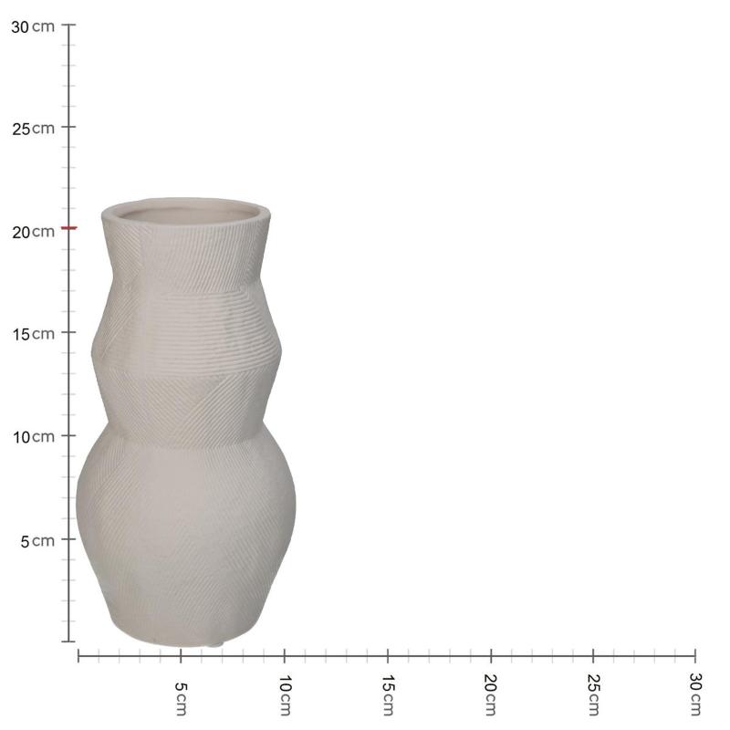 KERSTEN VASE PORCELAIN WHITE 10.5X10.5CM