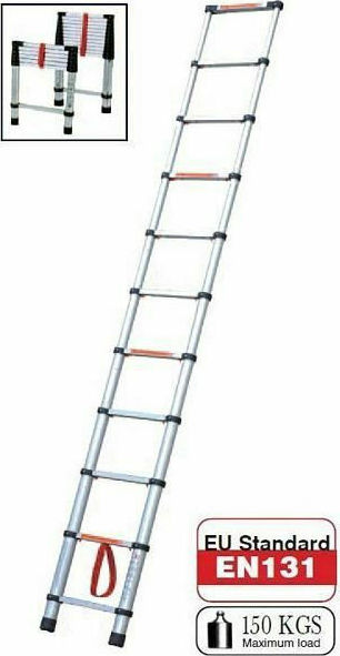 BULLE 631152 TELESCOPIC LADDER 13ST 3.81M