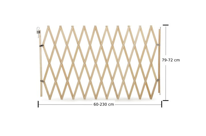 STAIRGATE XL EXTENSIBLE WOOD 230CM