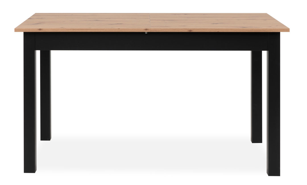 FINORI COBURG EXTENDABLE TABLE BLACK/OAK 140-180CM