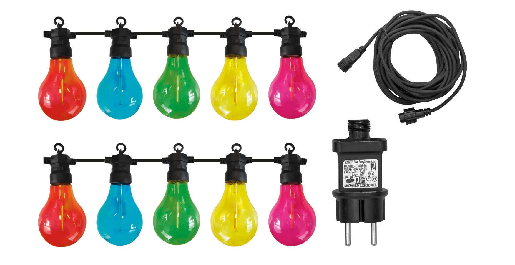 LUXFORM LIGHTING MAUI 24V STRINGLIGHT A60 COLORED