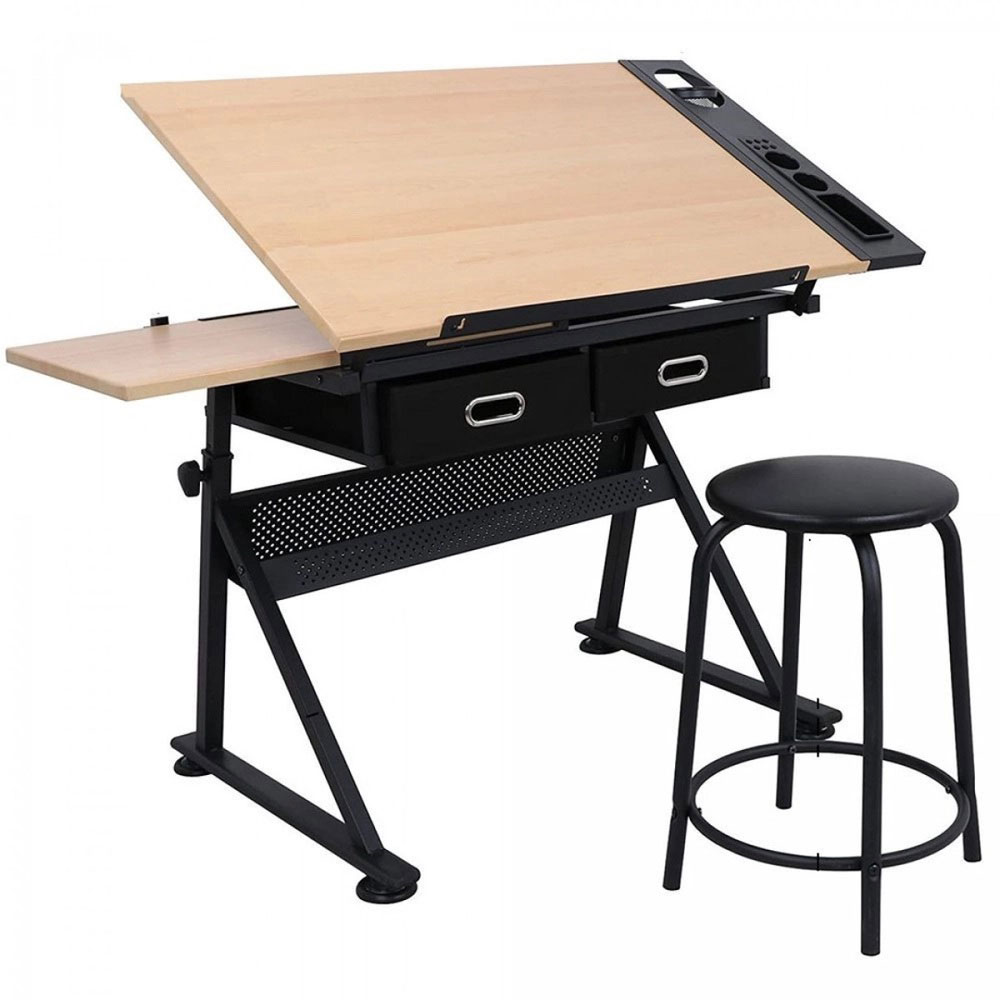 SINOART DRAWING TABLE WITH STOOL 60X86CM