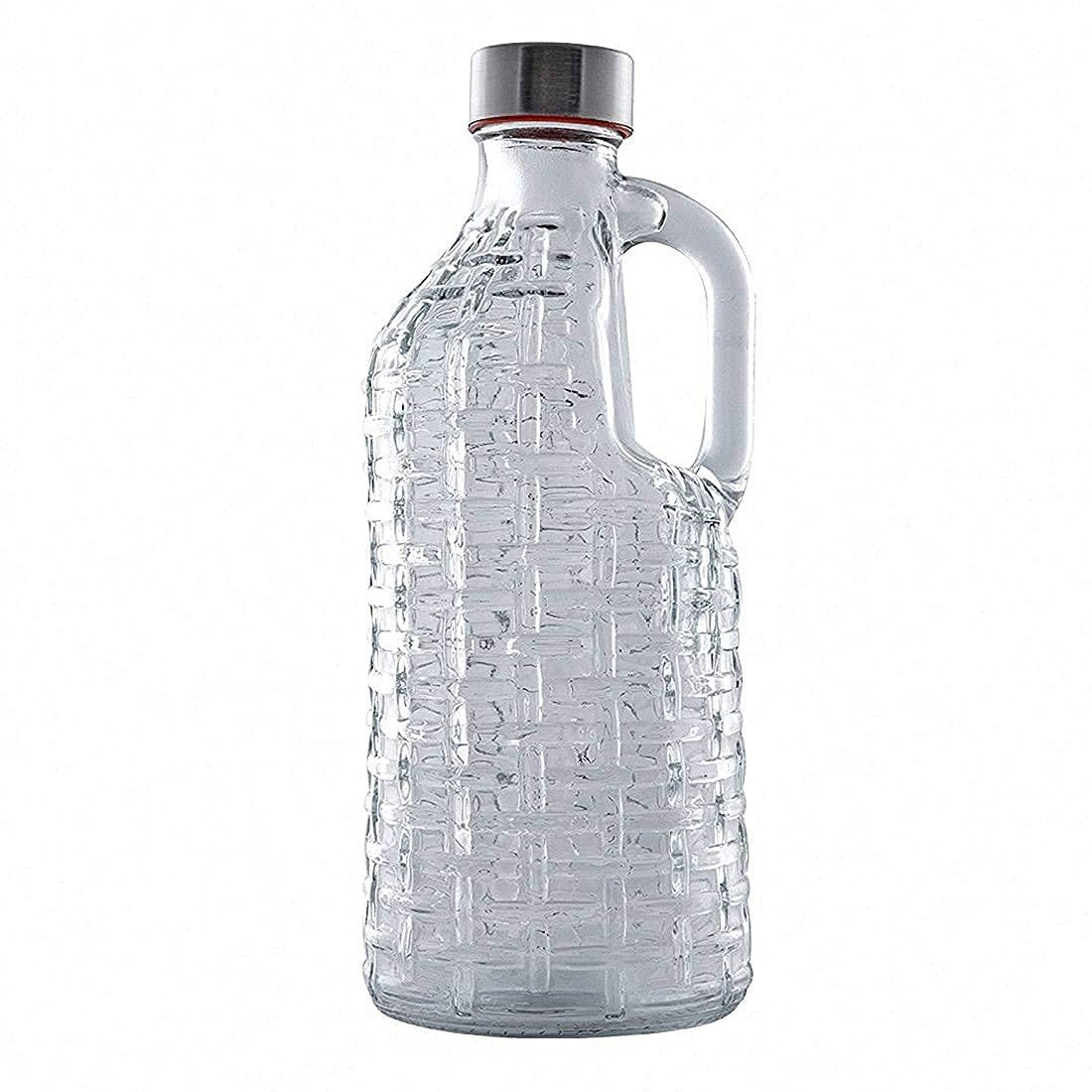 MV TOSCANY GLASS WATER BOTTLE 1L CLEAR