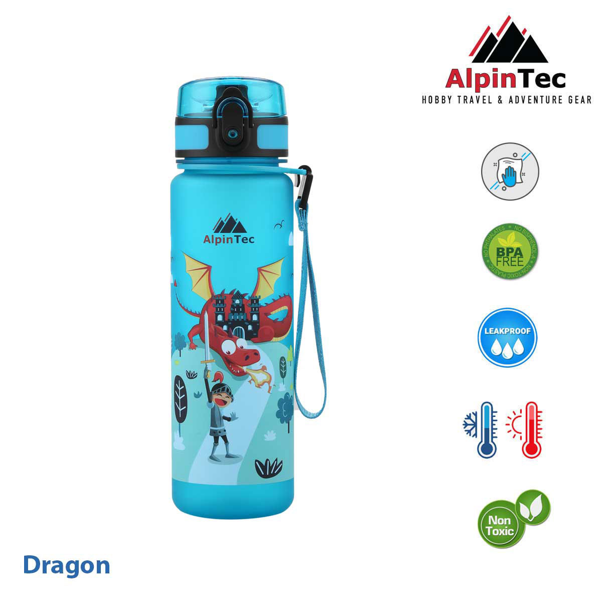 ALPIN TEC KIDS BOTTLE DRAGON 500ML