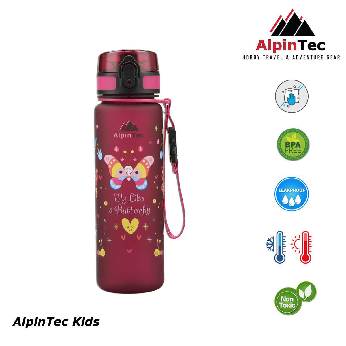 ALPIN TEC ΠΑΙΔΙΚΟ ΠΑΓΟΥΡΙ BUTTERFLY 500ML