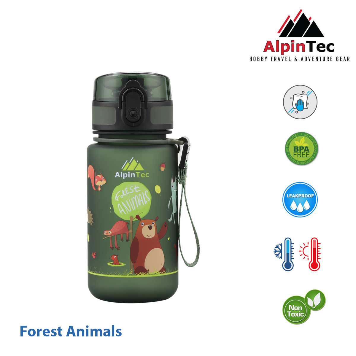 ALPIN TEC KIDS BOTTLE FOREST 350ML