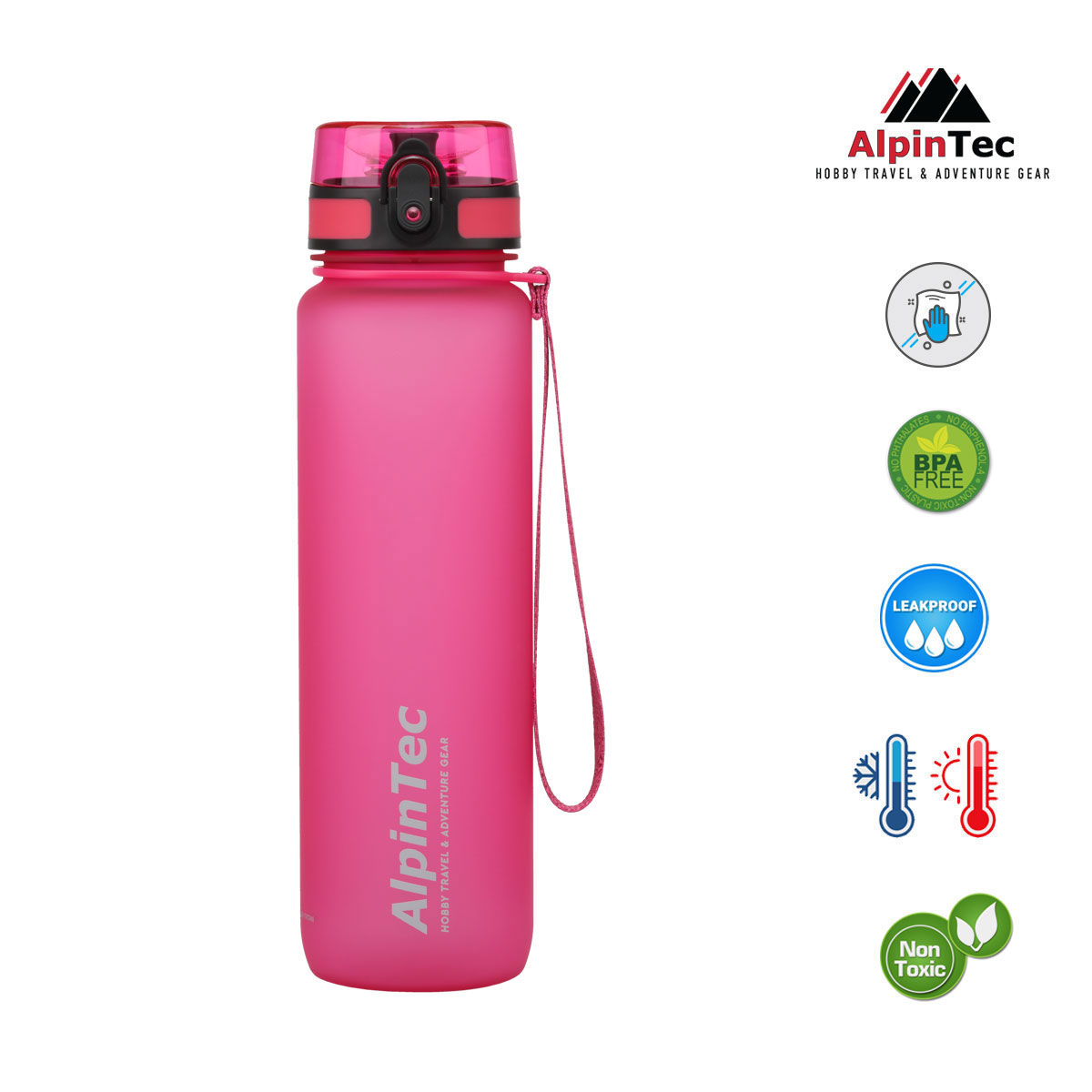 ALPIN QUEST BOTTLE PINK 1000ML