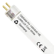 OSRAM FLUORESCENT 14W T5 GLASS TUBE G5 LAMP 1350LM 4000K 360° L550MM