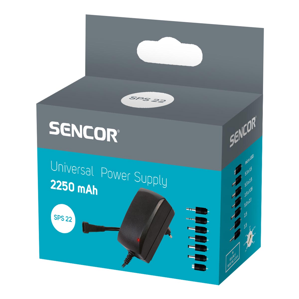 SENCOR UNIVERSAL POWER SUPPLY 3V-12V 2.2A