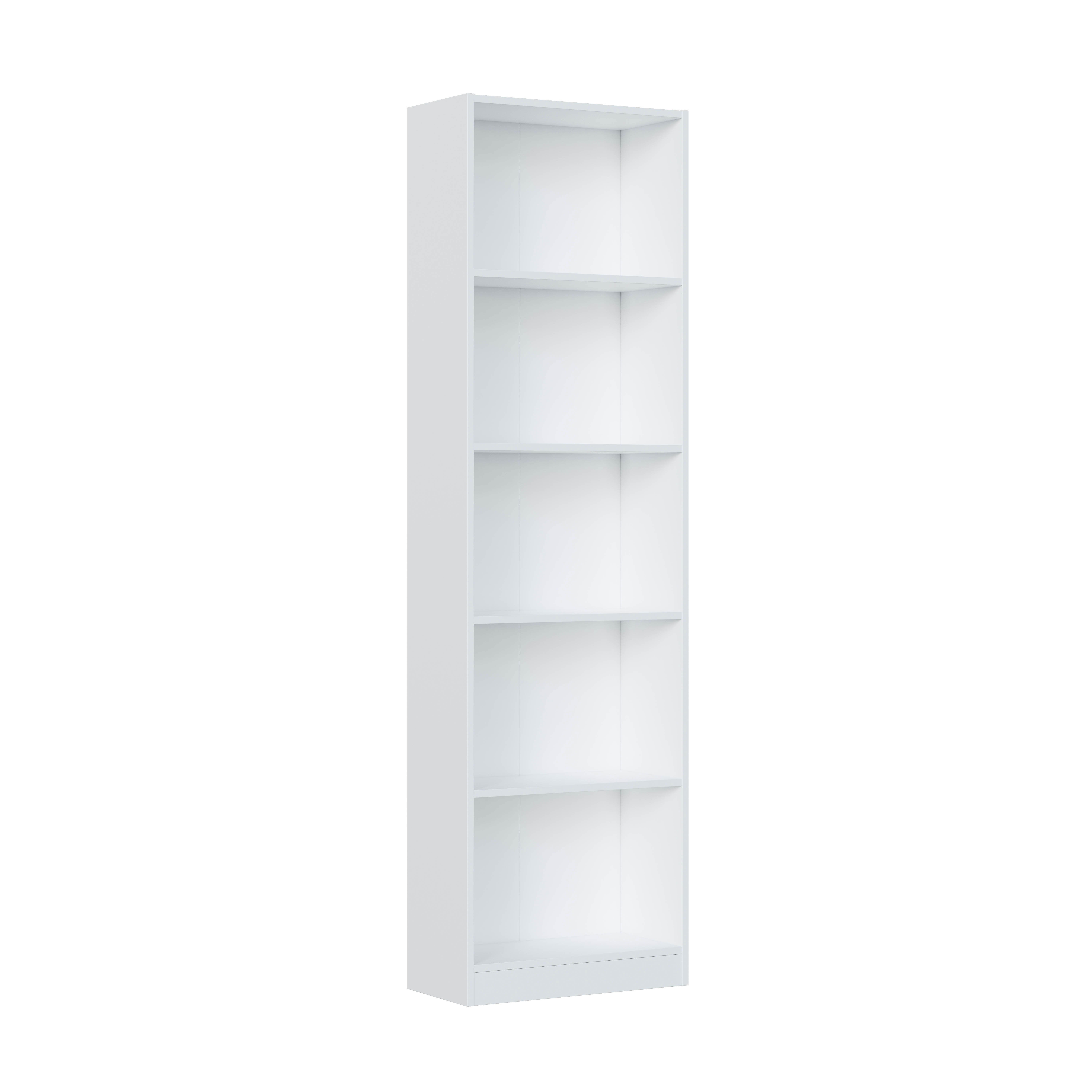 FORES BOOKCASE 180X52X25CM WHITE