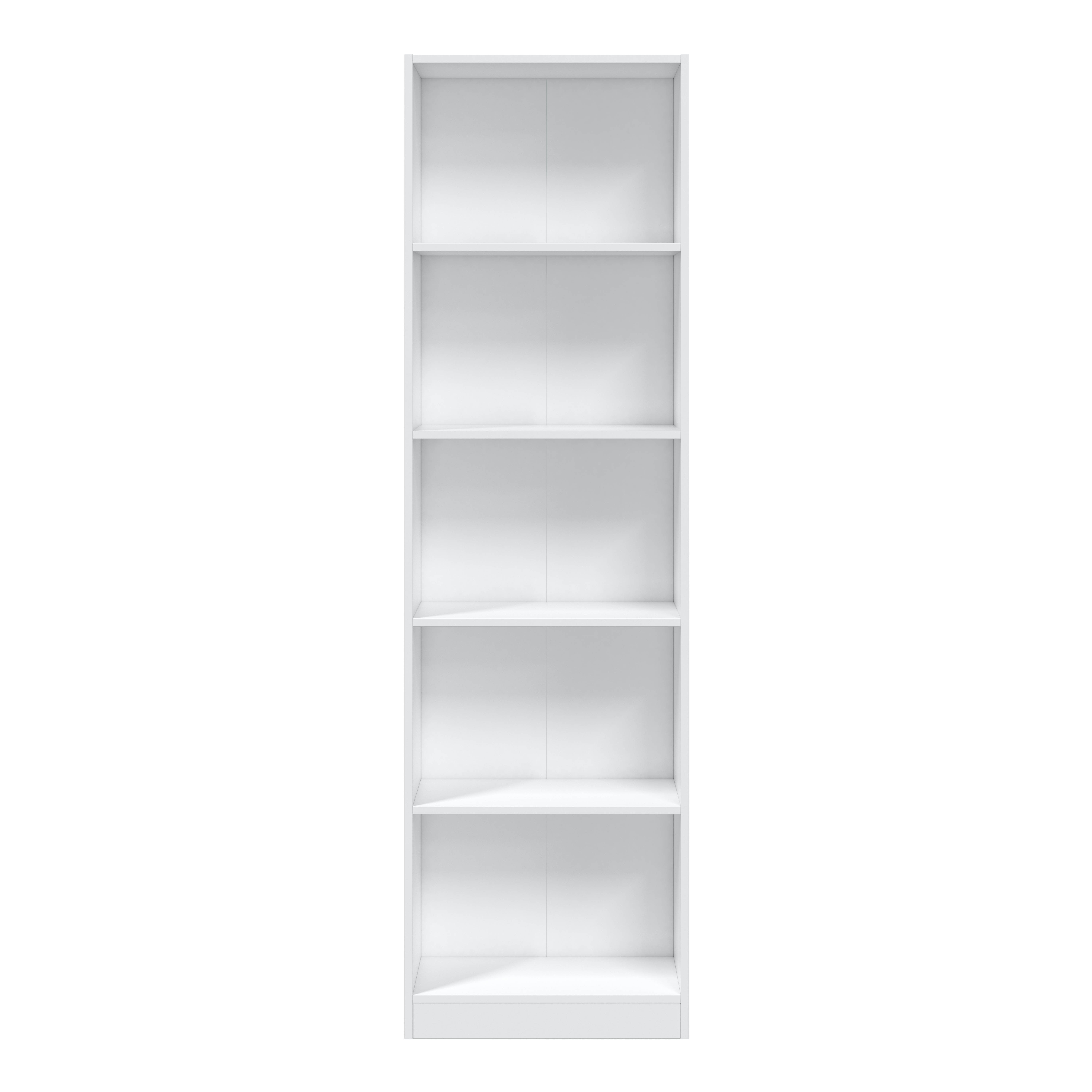 FORES BOOKCASE 180X52X25CM WHITE