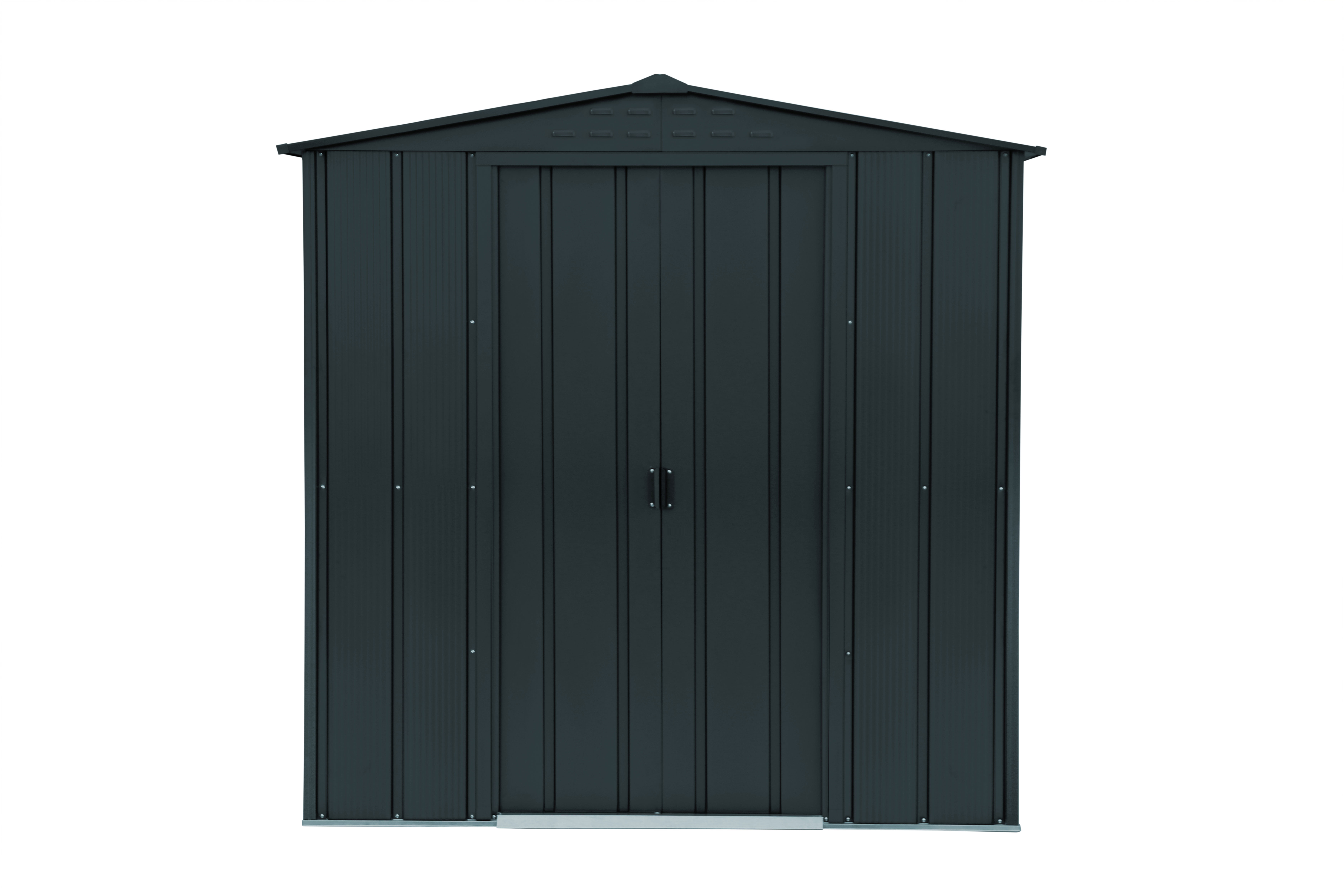 DURAMAX METAL TOP SHED 6X4FT ANTHRACITE