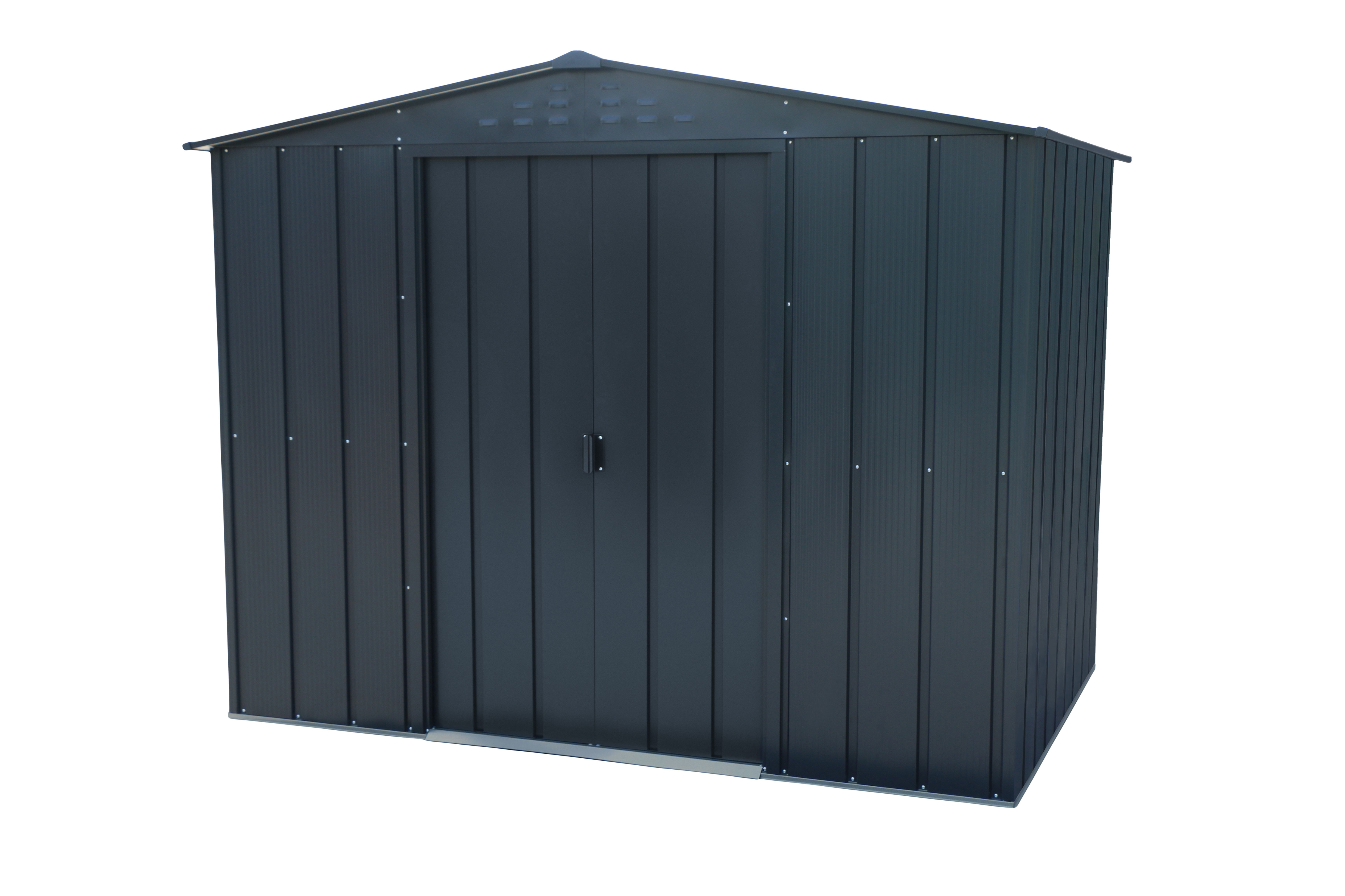 DURAMAX METAL TOP SHED 8X6FT ANTHRACITE