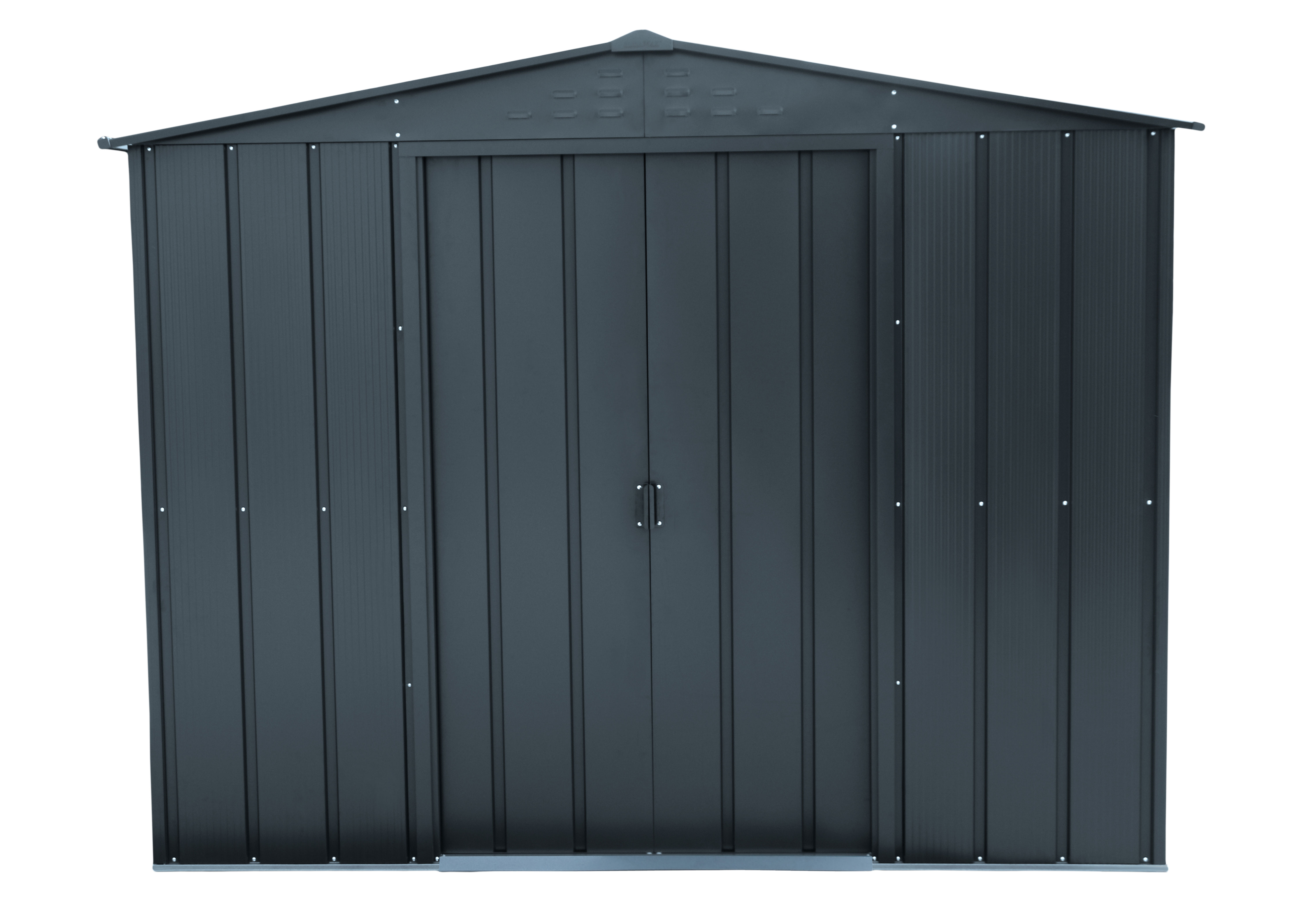 DURAMAX METAL TOP SHED 8X6FT ANTHRACITE