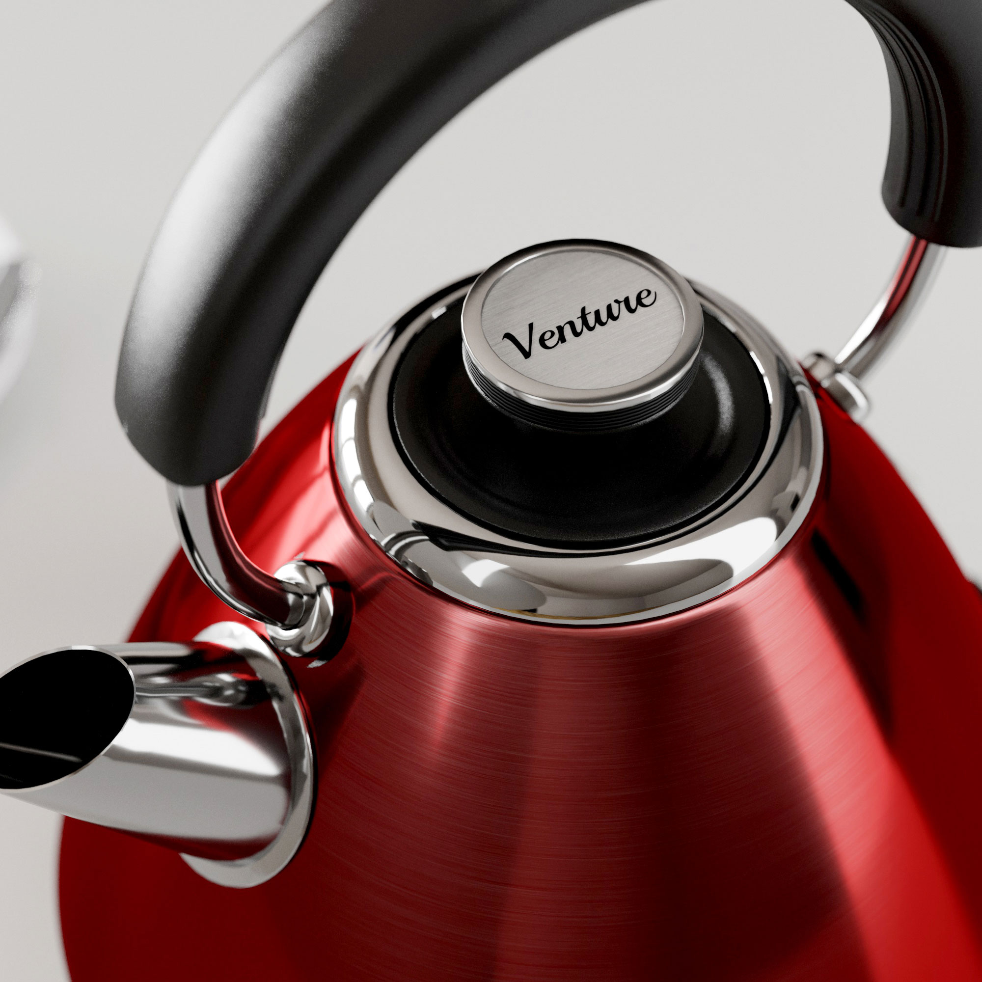 MORPHY RICHARDS 100133 VENTURE PYRAMID KETTLE RED 1.5L