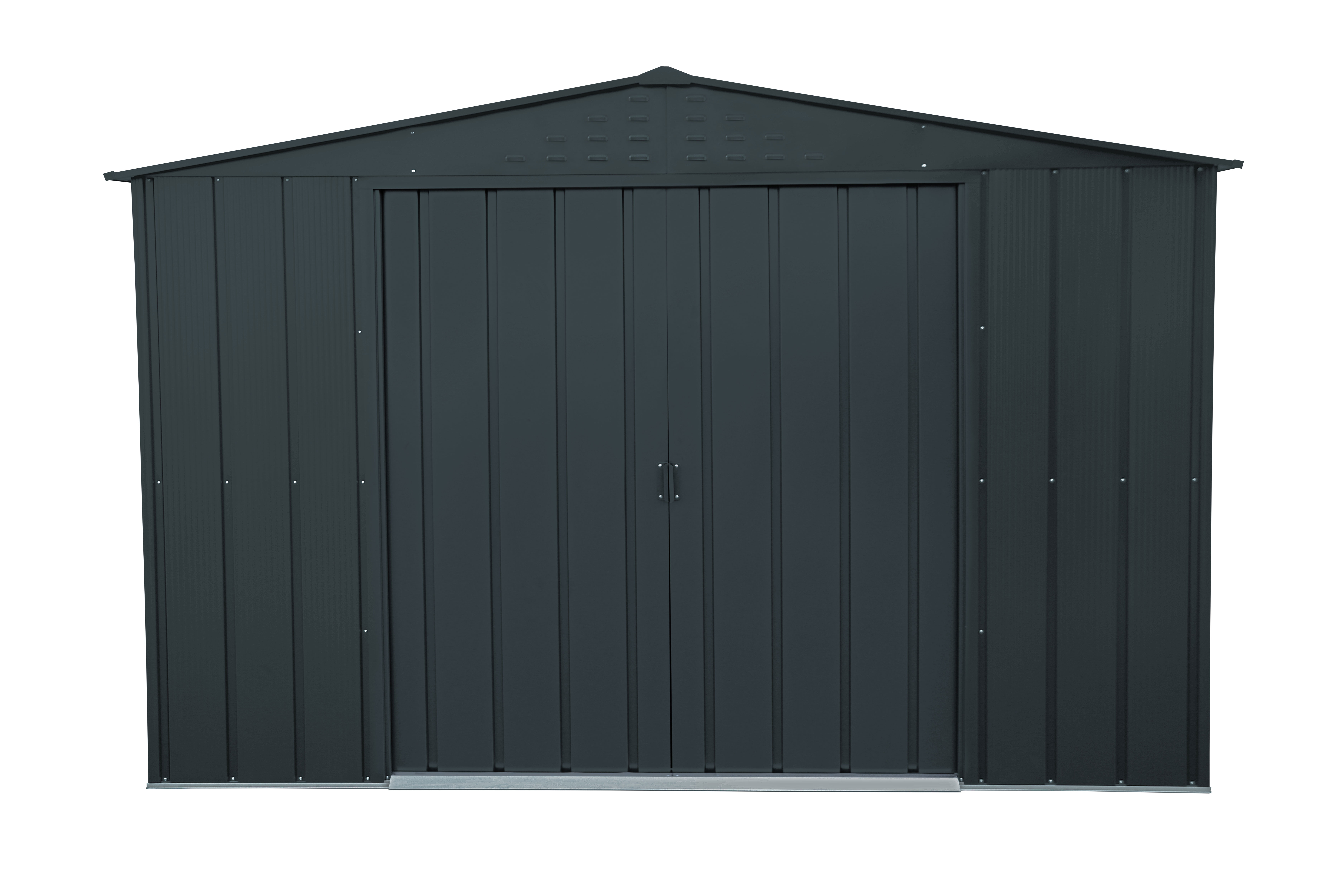 DURAMAX METAL TOP SHED 10X8FT ANTHRACITE