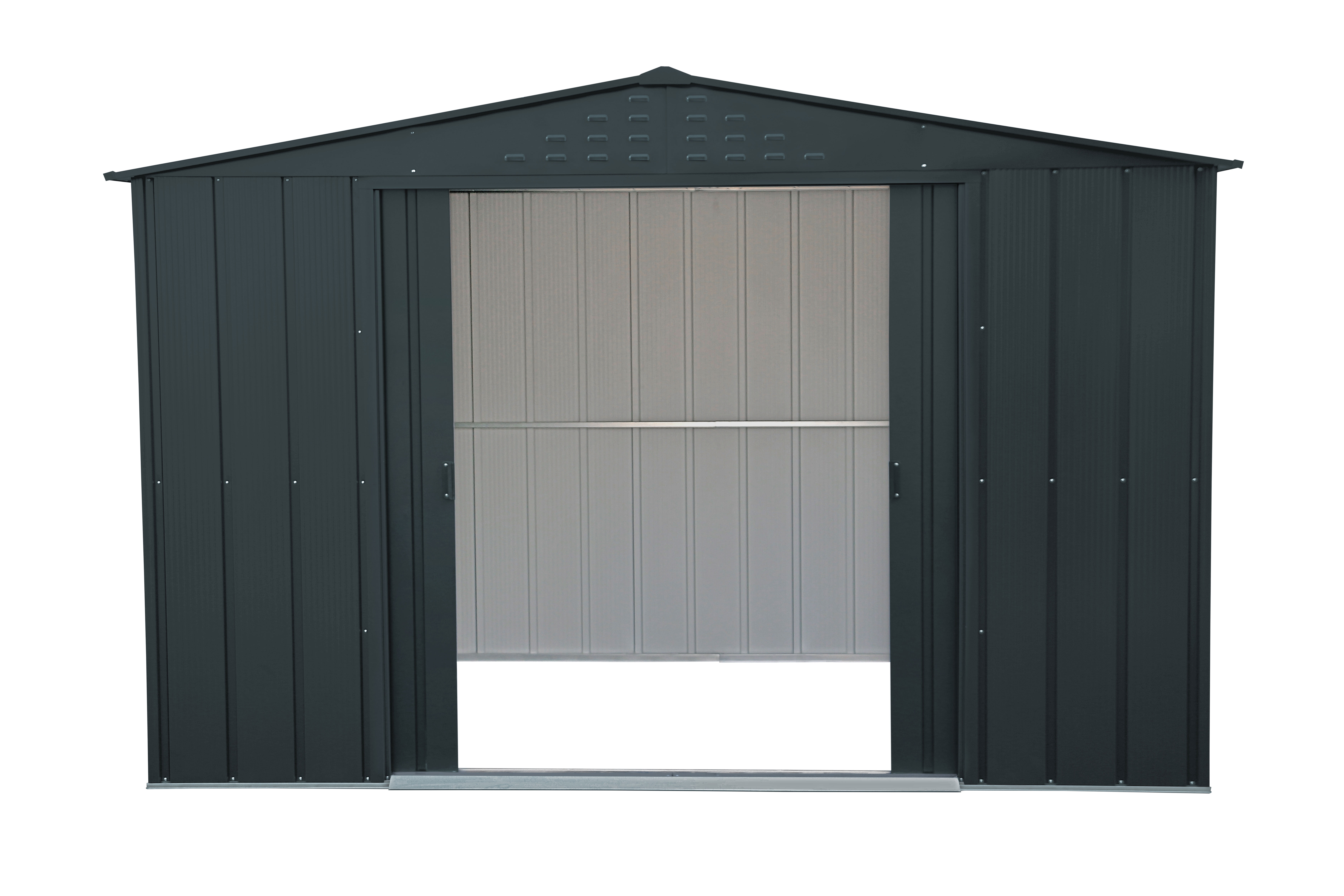 DURAMAX METAL TOP SHED 10X8FT ANTHRACITE