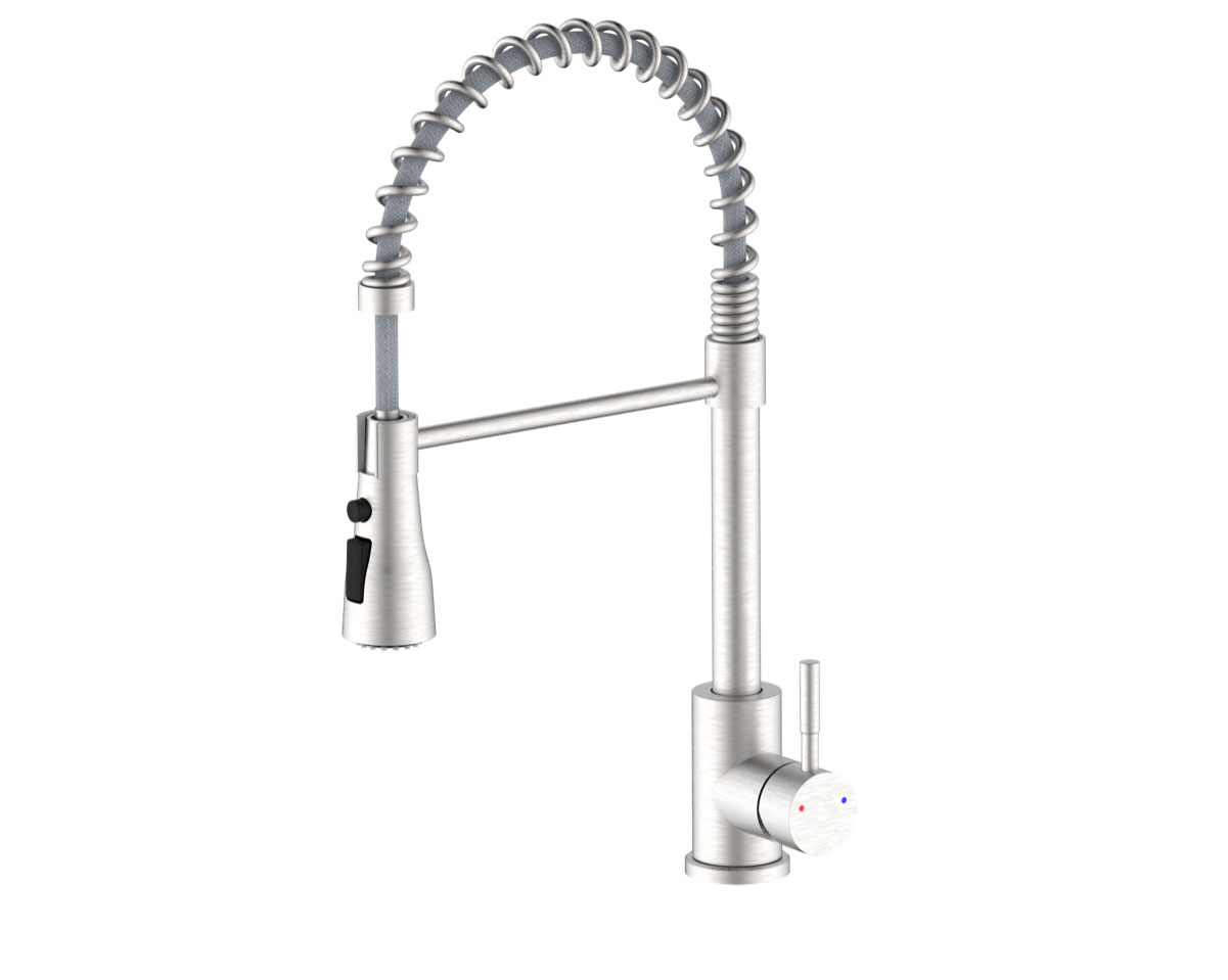 IDROBRIC KITCHEN MIXER MONTREAL STAINLESS STEEL