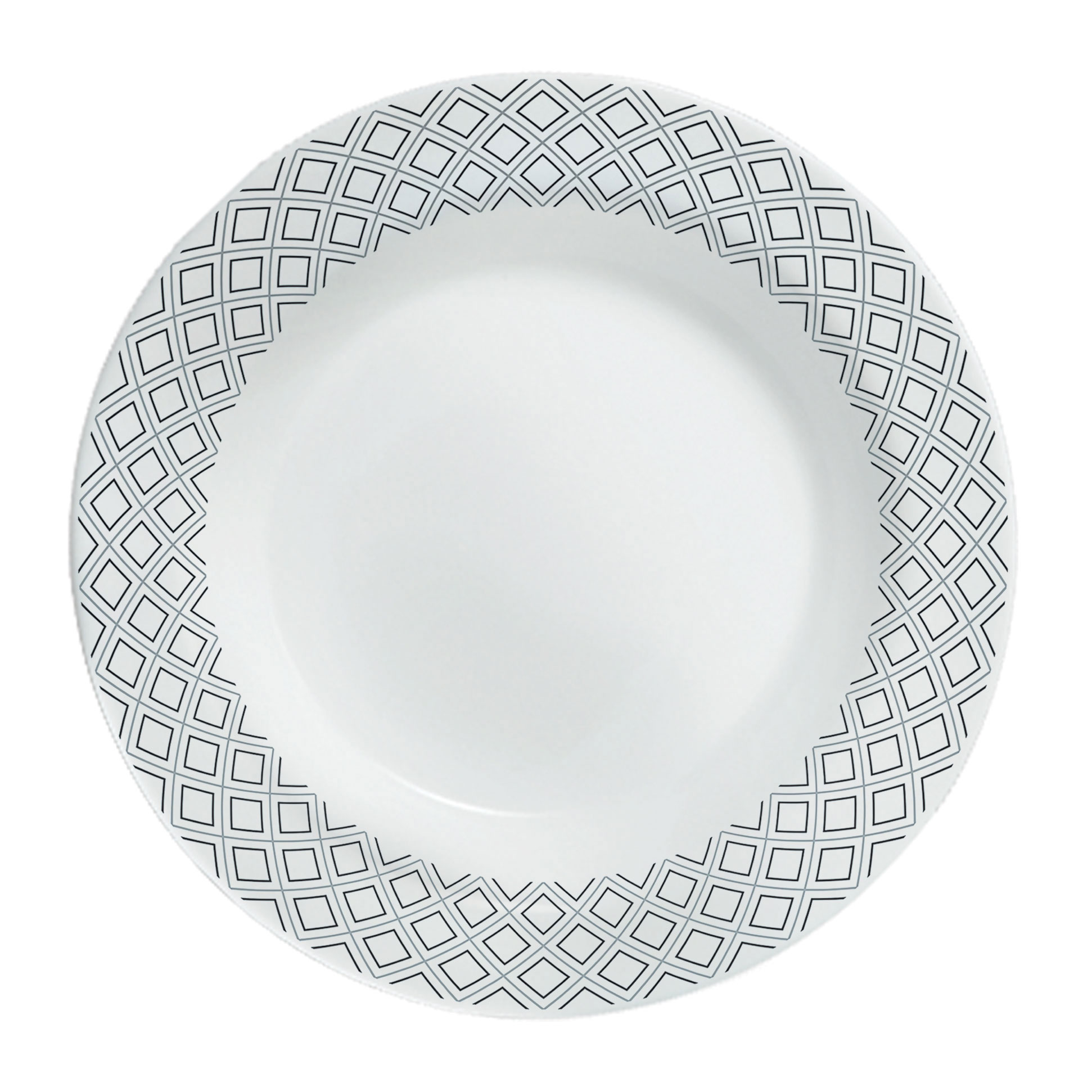 LARAH SOUP PLATE 22CM BLACK/GREY CON