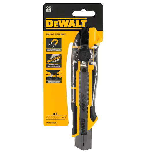 DEWALT ΚΟΦΤΗΣ 25MM ΜΕ ΤΡΟΧΟ ΑΣΦΑΛΙΣΗΣ