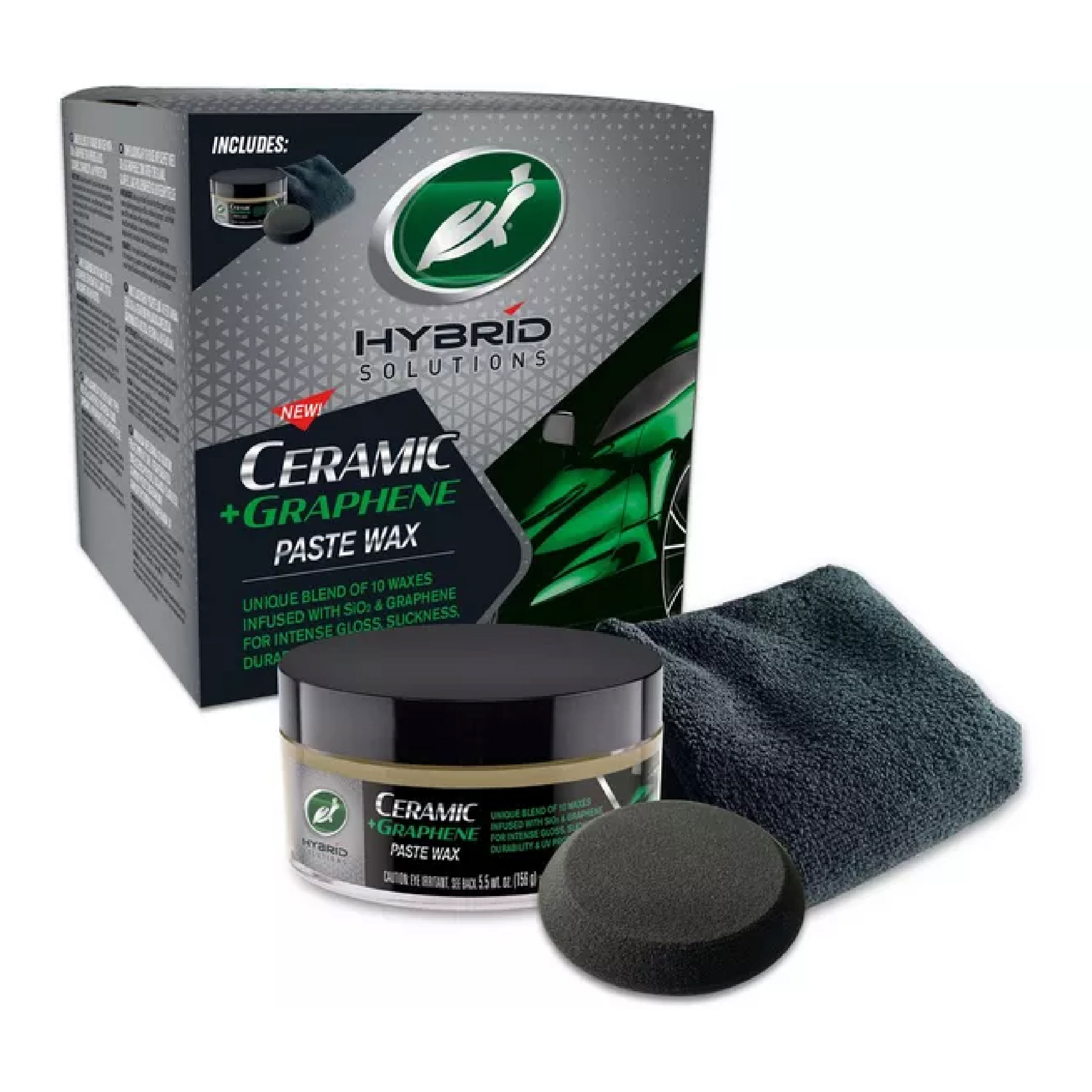 TURTLE WAX HYBRID SOLUTION CERAMIC + GRAPHENE PASTE WAX KIT