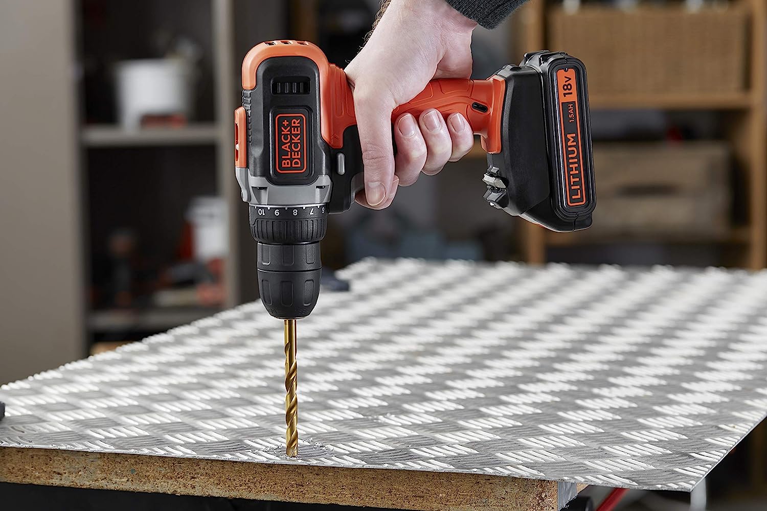 BLACK & DECKER BCD002C1-QW 18V DRILL 1x1.5Ah