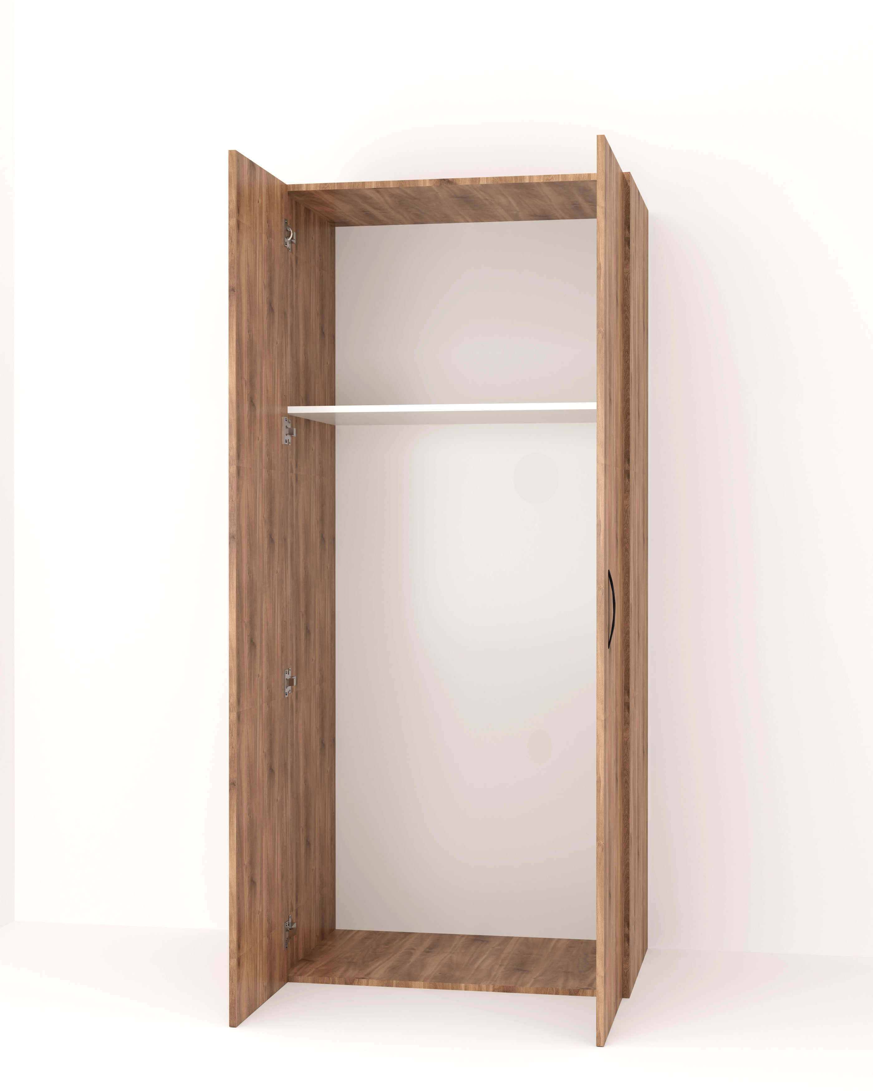 ΝΤΟΥΛΑΠΑ 2 ΠΟΡΤΕΣ 80Χ52Χ180CM BRANDY OAK