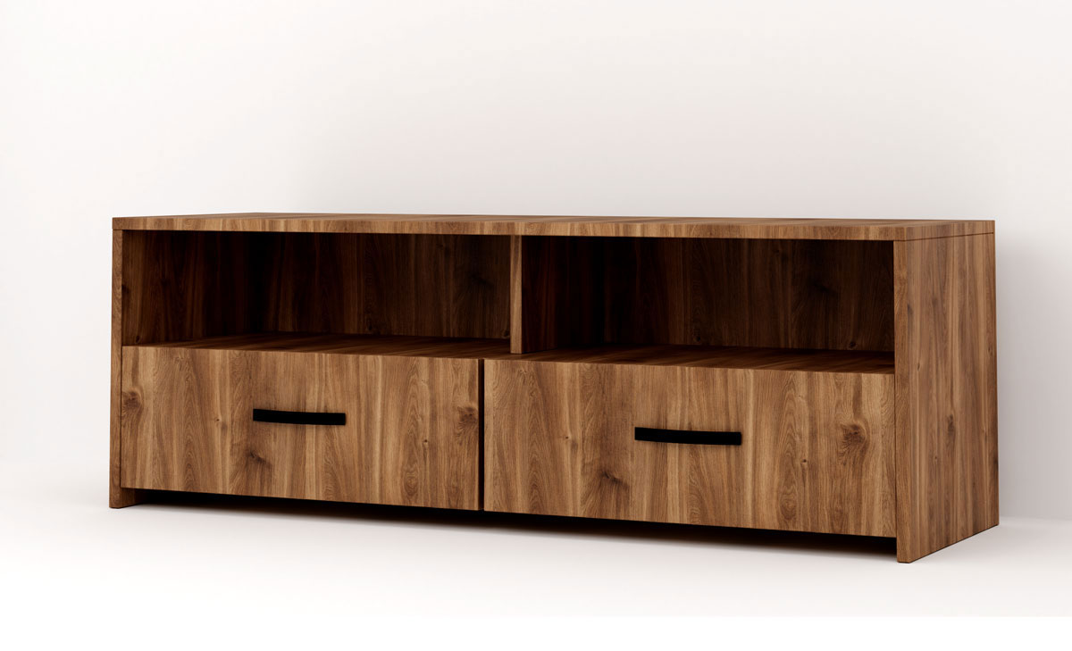 TV STAND 110X35X38CM BRANDY OAK