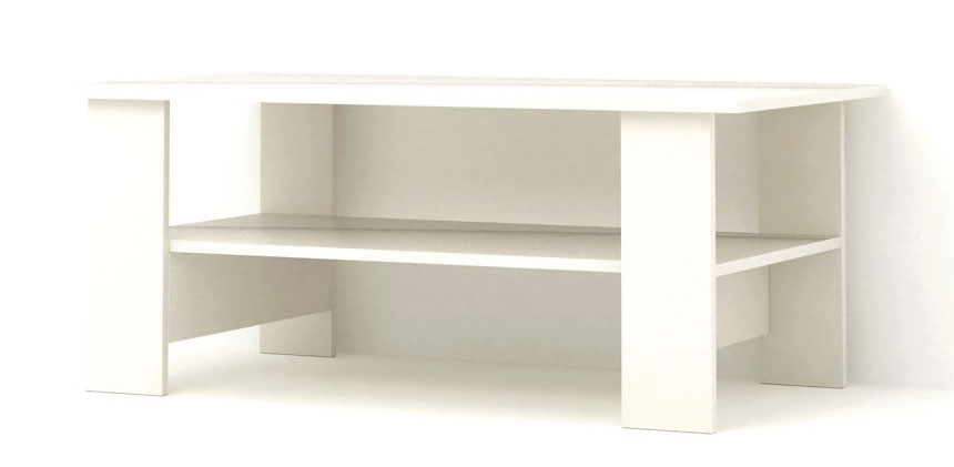 COFFEE TABLE 100X55X41CM WHITE