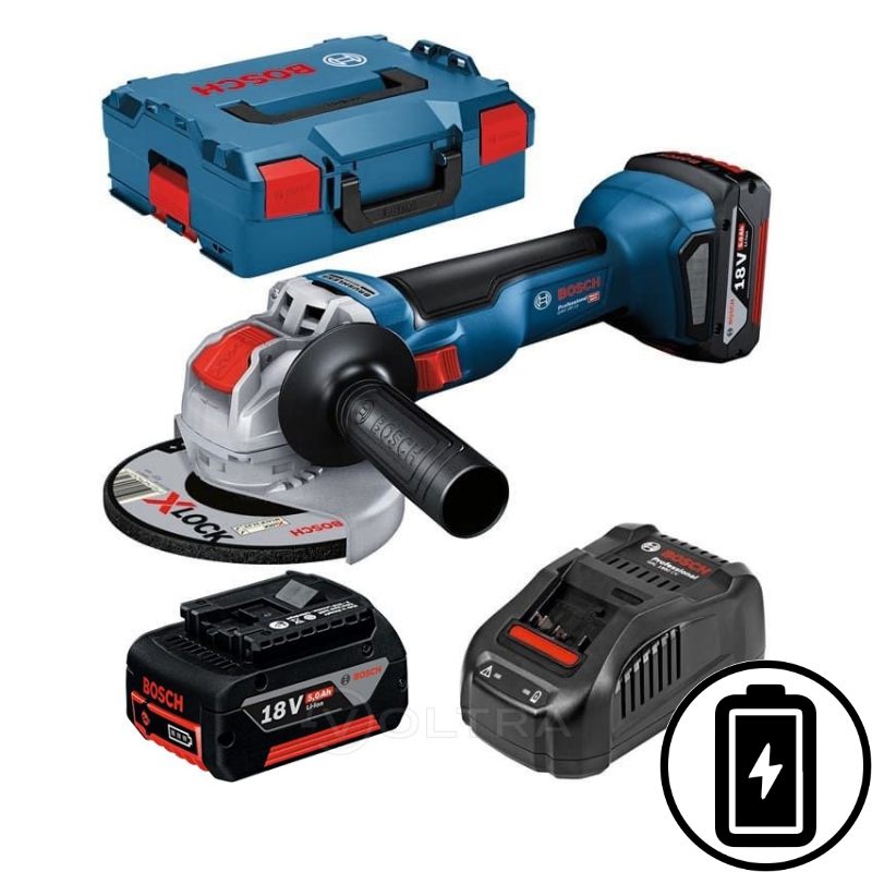 BOSCH X-LOCK GWX 18 V-10 LITHIUM BATTERY ANGLE GRINDER 18V