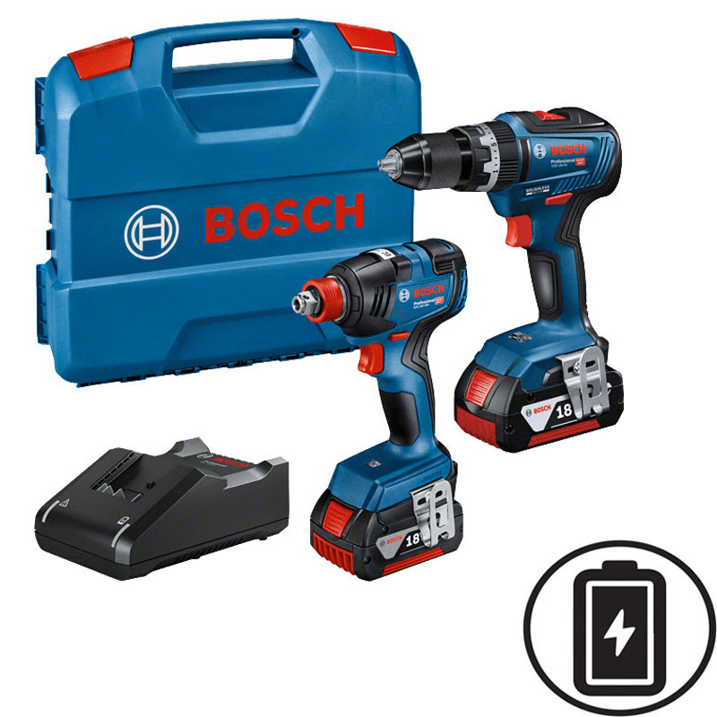 BOSCH BATTERY IMPACT DRILL SET 18V