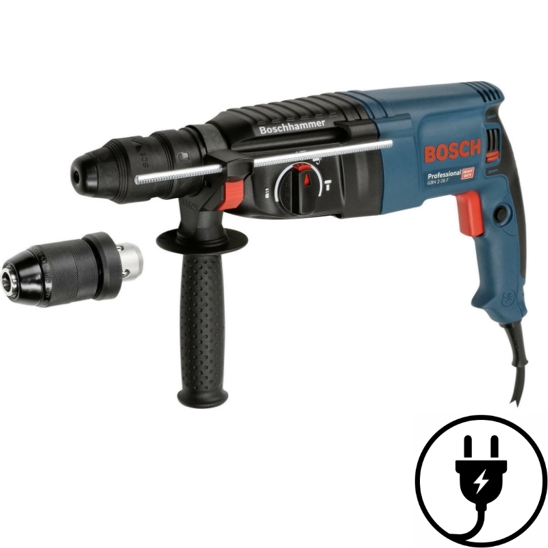 BOSCH ΠΕΡΙΣΤΡΟΦΙΚΟ ΠΙΣΤΟΛΕΤΟ GBH 2-26 F 830W 2.7JOULES