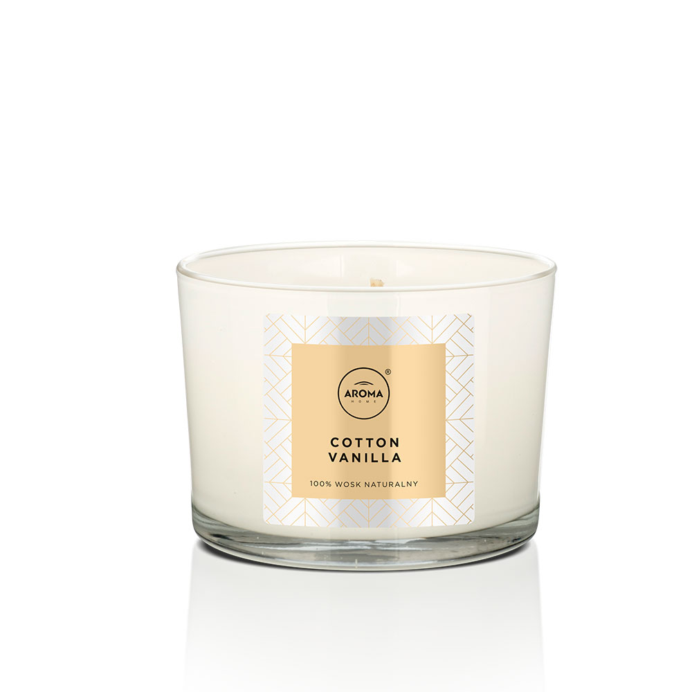 AROMA ELEGANCE CANDLE COTTON VANILLA 115GR