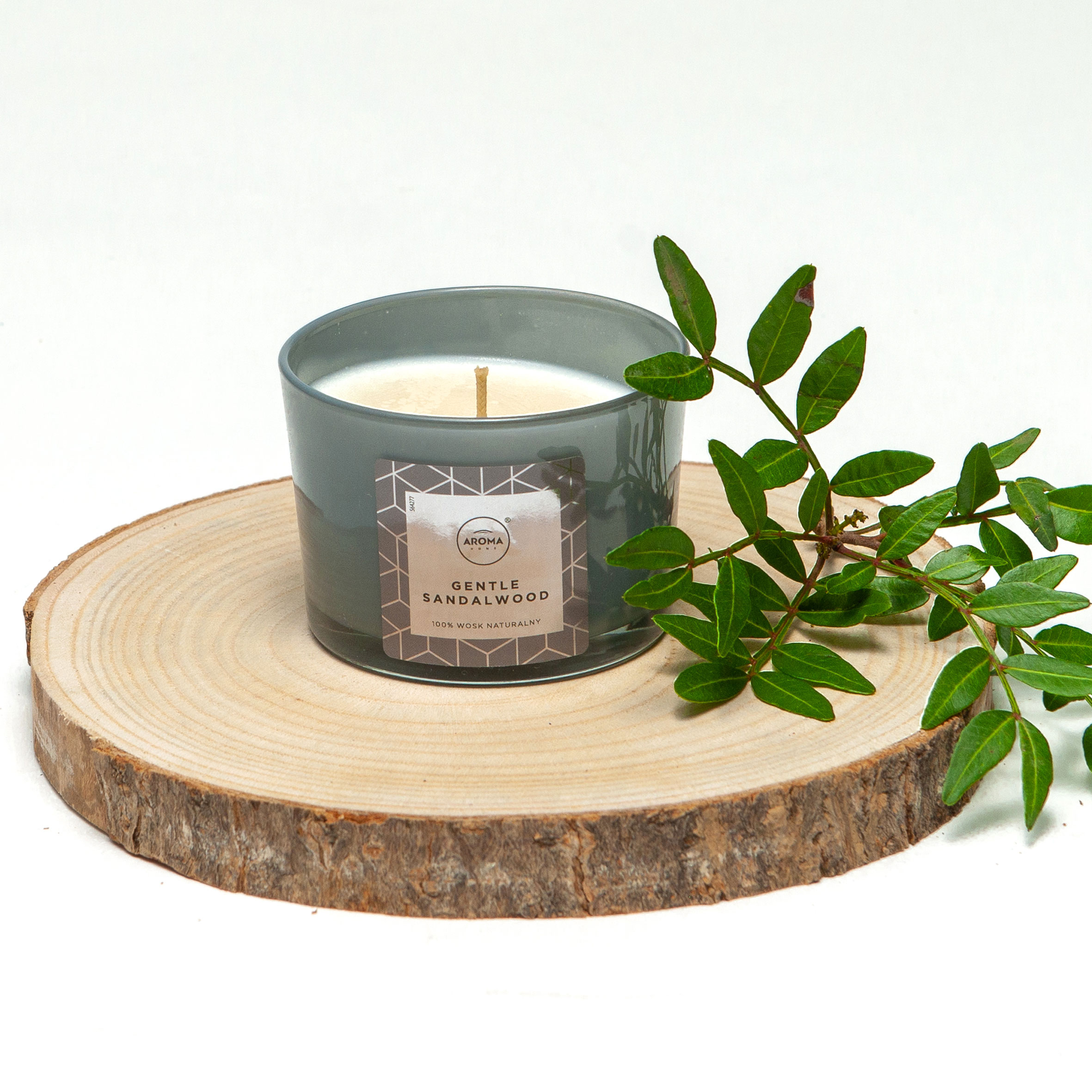 AROMA ELEGANCE CANDLE GENTLE SANDALWOOD 115GR