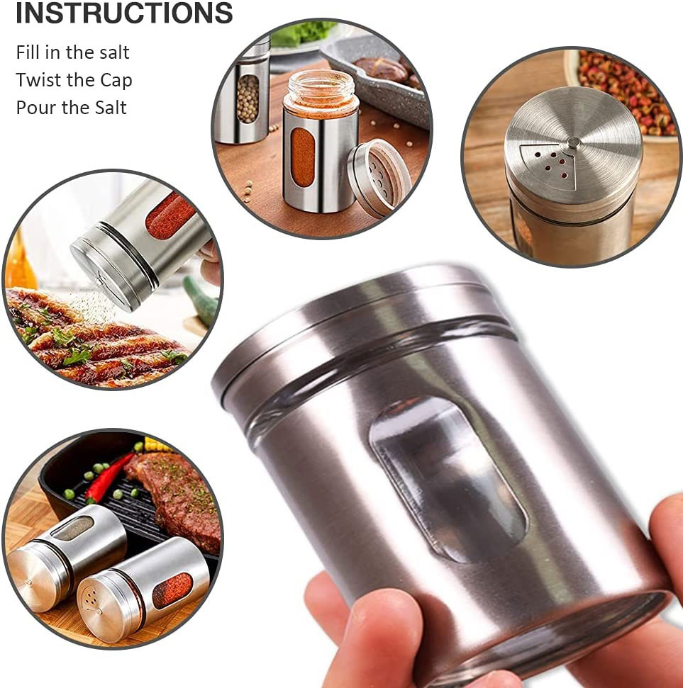 ANK INOX SALT & PEPPER SHAKER