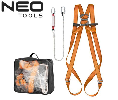 NEO SET SAFETY HARNESS BELAY WITH SHOCK ABSORBER