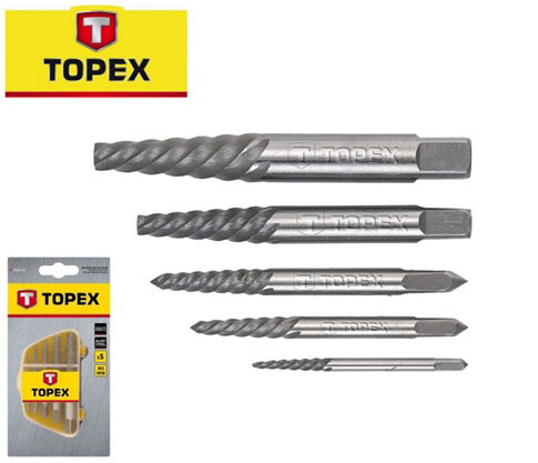 TOPEX 5PCS SCREW EXTRACTOR 1/8-3/4