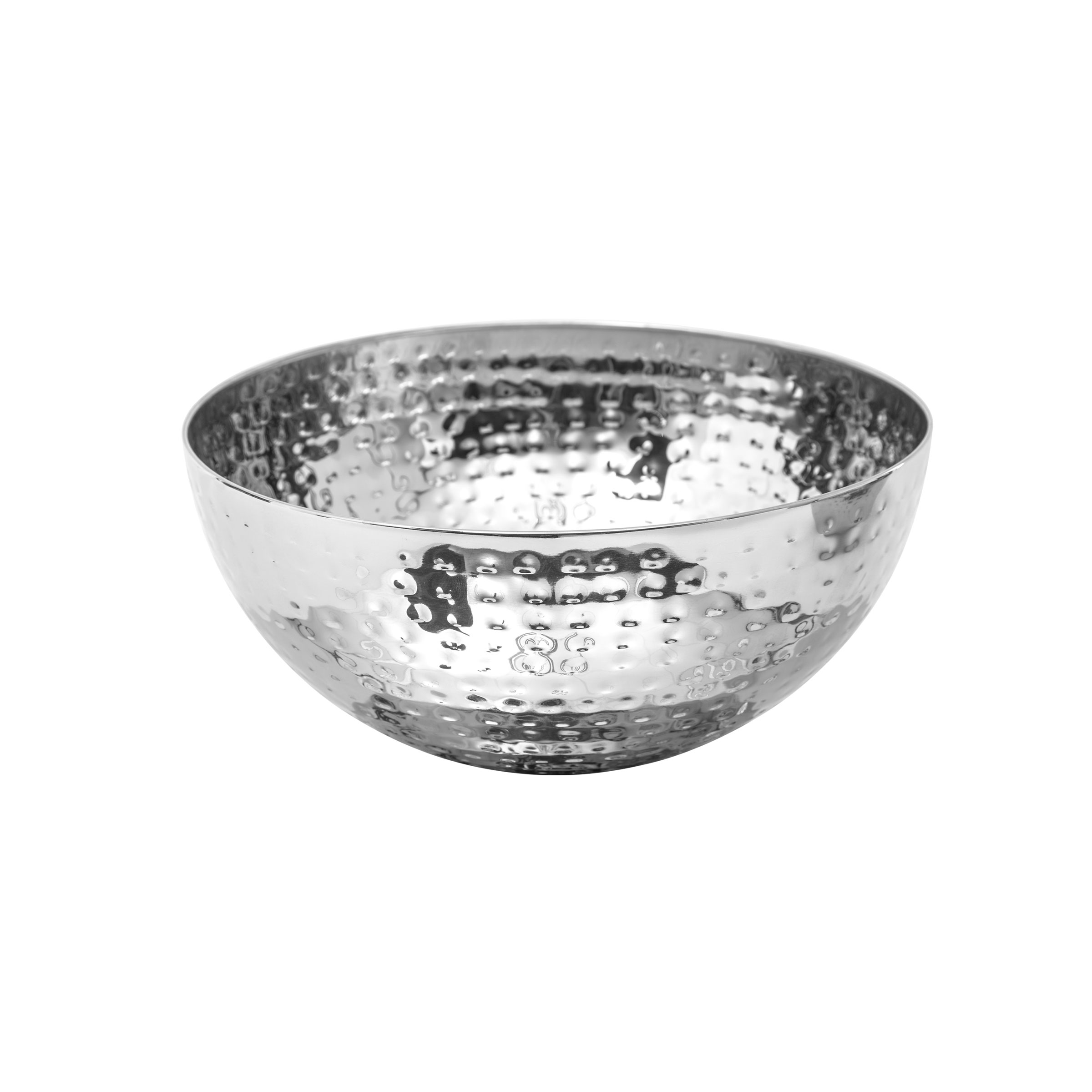 SECRET DE GOURMET HUMMERED STAINLESS STEEL SALAD BOWL 19CM