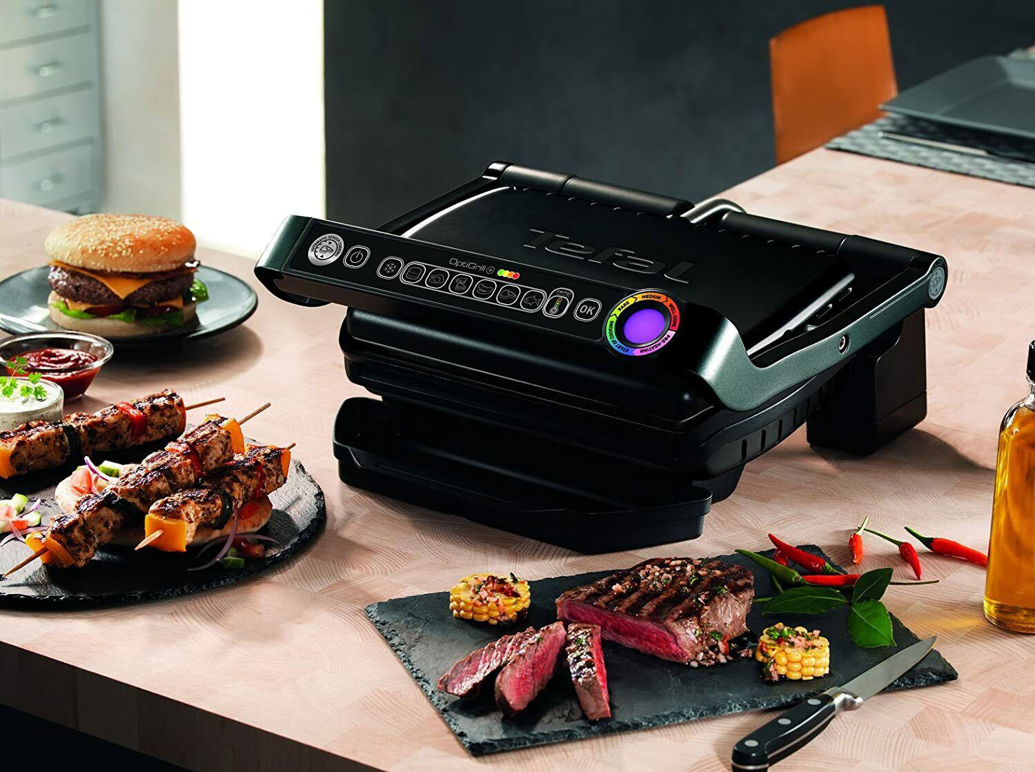 TEFAL GC7128 OPTIGRILL+ GRILL BLACK 2000W