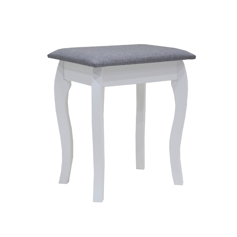 LILA STOOL WITH CUSHION 51X16X44CM WHITE