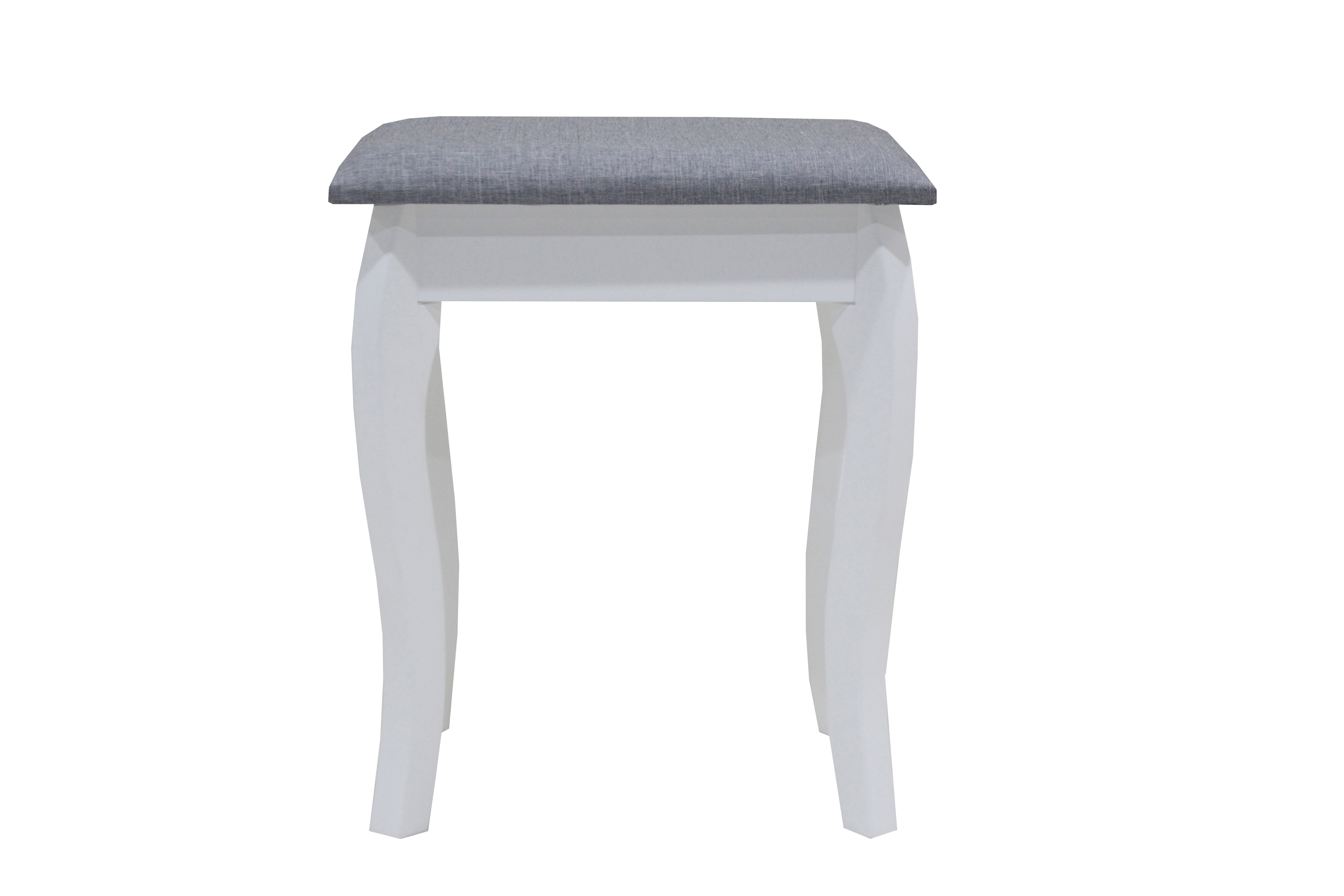 LILA STOOL WITH CUSHION 51X16X44CM WHITE